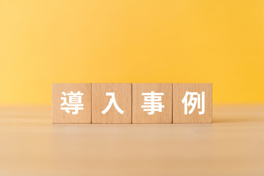 導入事例と書かれたブロック

