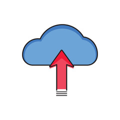 Upload speed icon vector illustration