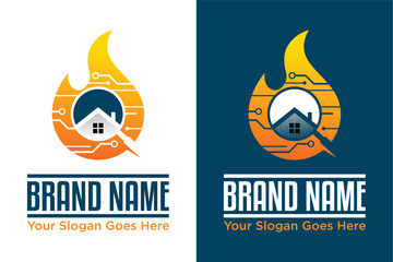 modern fire technology Home Search  illustration Logo design