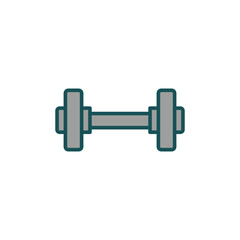 barbell, icon,color, vector, illustration, design, logo, template, flat, trendy,collection
