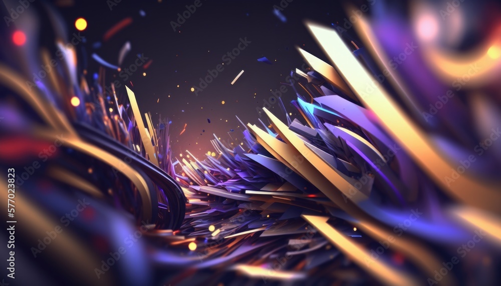 Poster a very colorful abstract background with a lot of lines and shapes in it's center cinema 4 d a 3d re