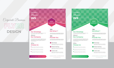 Creative Corporate & Business Flyer Brochure Template Design, abstract business flyer, vector template design. Brochure design, cover, annual report, poster, flyer