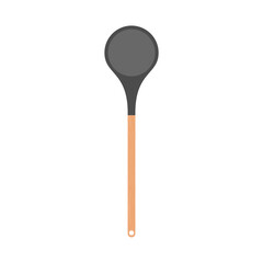 spatula frying food flat design vector illustration. itchen solid spatula clipart vector illustration. Spatula flat vector design. Cooking spatula icon isolated on white.