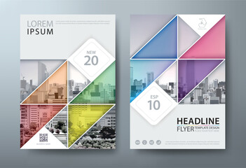 Annual report brochure flyer design template vector, Leaflet, presentation book cover templates, layout in A4 size