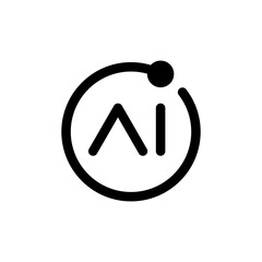 Vector icon for Artificial intelligence generated content