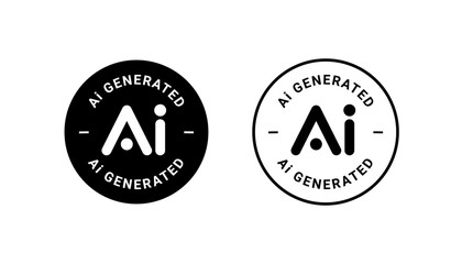 Vector icon for Artificial intelligence generated content