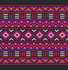 African ethnic tribal colorful seamless pattern	