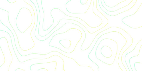 Abstract Topographic map background with wave line. gradient multicolor wave curve lines banner background design. Vector illustration. Line topography map contour background.