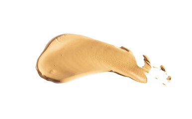 Сorrecting smear of concealer, isolated on a white background.	
