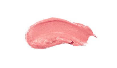Lipstick smear isolated on a white background.	
