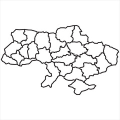 Ukraine map icon vector illustration symbol