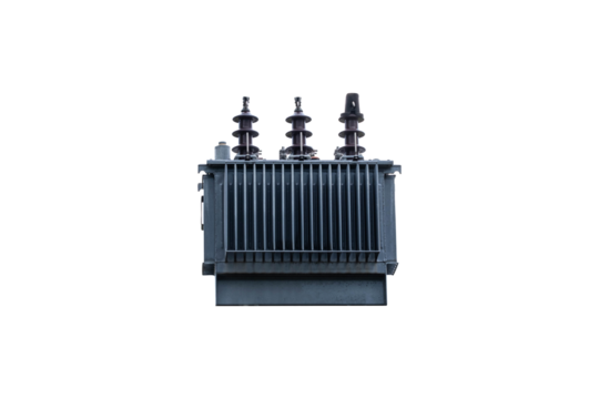 high-voltage transformer on transparent background, PNG File