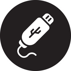 usb glyph icon