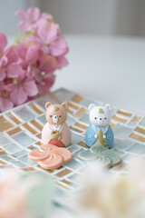 ひな祭り　可愛いくまの待ち受け