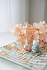 可愛いひな祭りの文字入れ背景素材