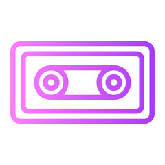Obraz premium Cassete gradient icon