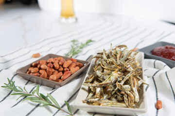 Beer, Peanuts, and Dried Anchovies