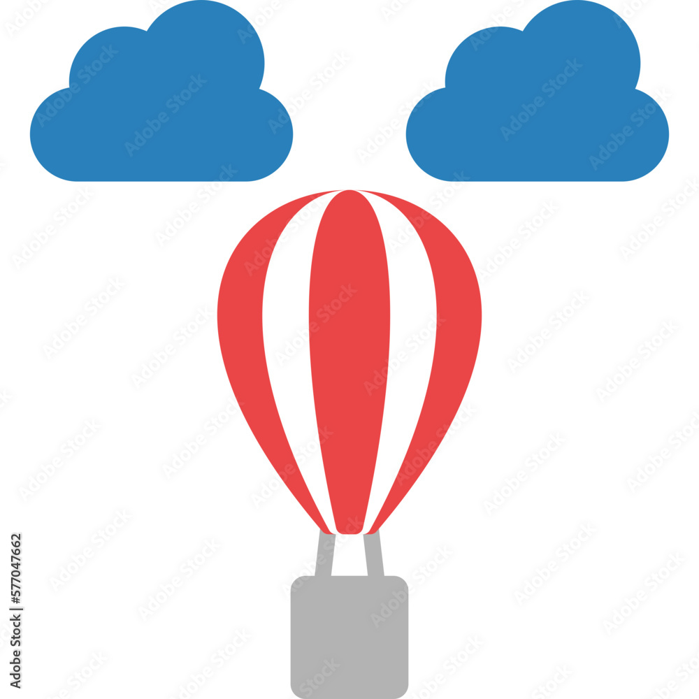 Poster Hot Air Balloon Icon