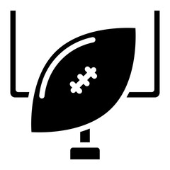 American football goal glyph 