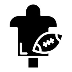 American football glyph 