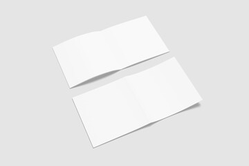 Square brochure mockup