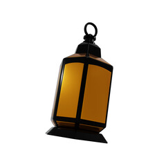 Obraz premium lantern decoration muslim ramadhan theme 3d illustration, icon,view render, hd, premium quality, alpha background, PNG format