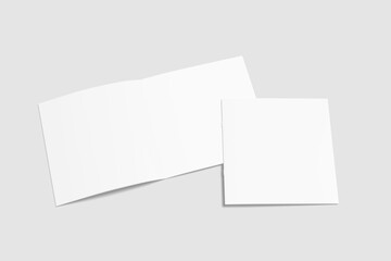 Square brochure mockup