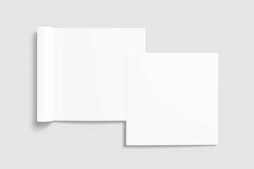 Square brochure mockup