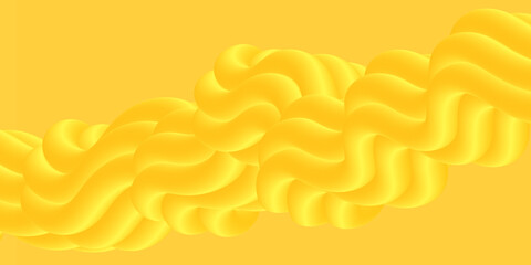 Modern abstract blurred yellow illustration with gradient color fluid background, modern colorful and bright shiny yellow abstract background for wallpaper, cover, card, design and templates.	