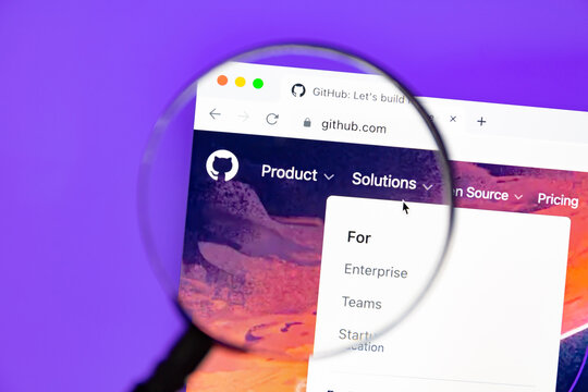 Ostersund, Sweden - Mars 2 2023: Github website. GitHub is an Internet hosting service for software development and version control using Git.