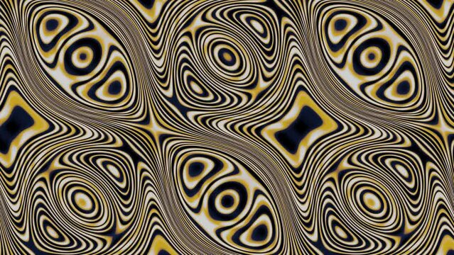 Hypnotic abstract psychedelic animation. Pattern with elements