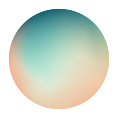 A holographic pastel-colored gradient sphere in green, and yellow. Vibrant gradient banner with...