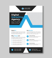 Professional corporate creative modern business marketing flyer design template