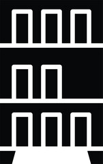 Book shelf Vector Icon Design Illustration