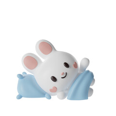 Cute Rabbit 3D Illustration-2