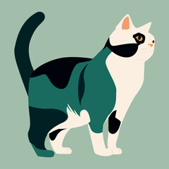 cartoon cat . cat vector illustration