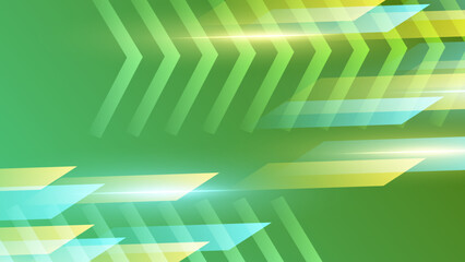 Green abstract presentation background, active motion, dynamic, vector illustration
