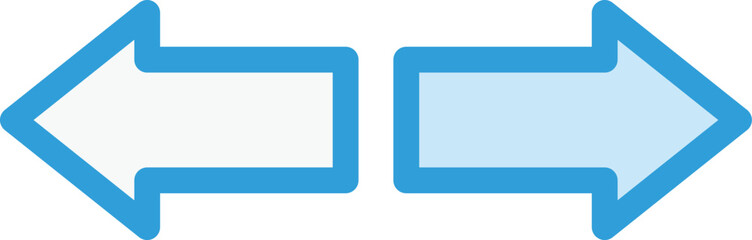 Left right Vector Icon Design Illustration