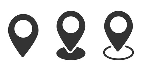Location pin vector icons set