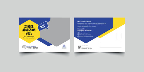 Kids School Postcard Templates