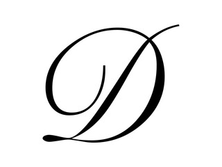Initial based clean and minimal Logo. D letter creative fonts monogram icon symbol. Universal elegant luxury alphabet vector design