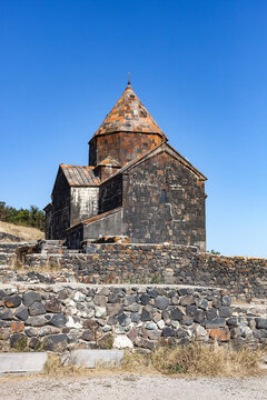 Monastery Sevanavank on Lake Sevan, Armenia