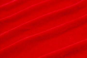 Red velvet background close up