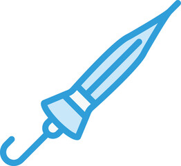 Closed umbrella Vector Icon Design Illustration