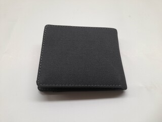 black leather wallet top view on white background. fashion background concept, style, lifestyle, shop, store, market, cloth, clothing, clothes, design, money, pockets, elegant, currency, cash,designer