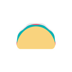 Taco PNG image icon with transparent background