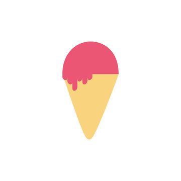 Ice cream cone icon PNG image with transparent background
