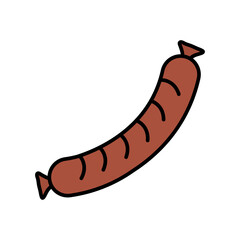 Sausage PNG image icon with transparent background