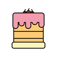 Cake PNG image icon with transparent background