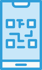 QR Code Vector Icon Design Illustration